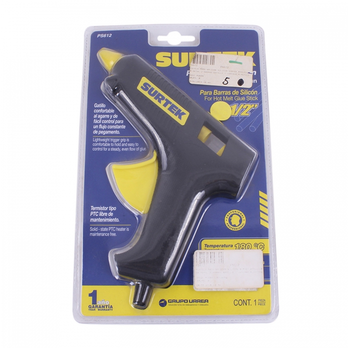 PISTOLA SURTEK PS612 PARA BARRAS DE SILICÓN DE 12 IN 80W  image number null