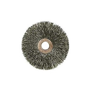 Rueda Weiler de Alambre Crimpado de 3 In de Diametro Peque&ntilde;o Relleno de Acero de .014 In Orificio de Arbol de 58 In  image number null