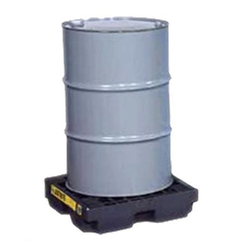 TARIMA NEW PIG PARA 1 TAMBOR 40INX40INX12.5IN CON DRENADO NEGRO  image number null