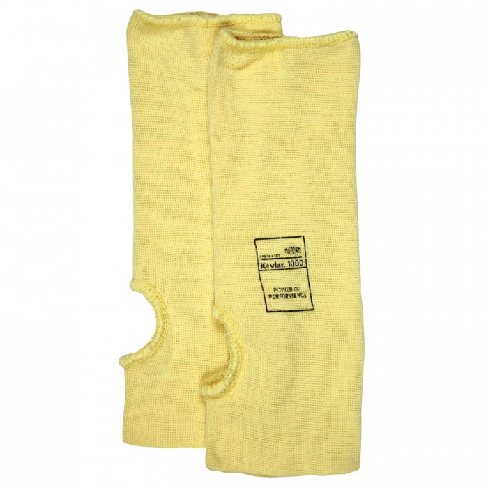 MANGA MCR 100% DE KEVLAR AMARILLO 10 IN CON ORIFICIO EN PULGAR  image number null