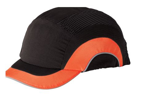 GORRA PIP CPROTECCION DE IMPACTO DE POLIESTER 80% ALGODON 20% NEGRONARANJA DE 2 IN UNITALLA  image number null