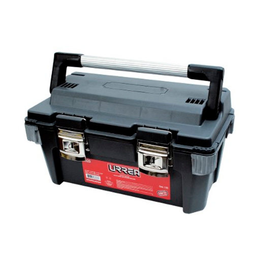 CAJA PORTAHERRAMIENTAS URREA 9920 PLASTICO NEGRO DE 20 X 11 X 10 12 IN  image number null