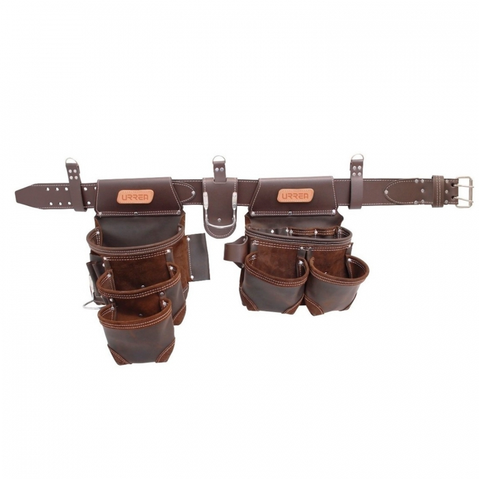 ESTUCHE URREA BN134 PORTAHERRAMIENTAS DE CUERO DOBLE 16 COMPARTIMIENTOS  image number null