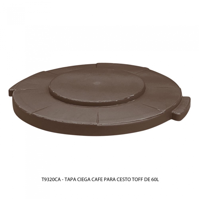 TAPA SABLON T9320CA CIEGA CESTO TOFF 60L CAFE CAFE  image number null