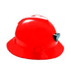 CASCO ALA AMPLIA MSA VGARD PORTA LAMPARA Y PORTACABLE SUSP MATRACA ROJO  image number null
