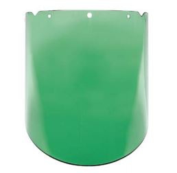 VISOR MSA DE POLICARBON VERDE ANTIEMPANANTE ANTIRAYADURAS DE 9.25 IN X 17 IN X .098 IN  image number null