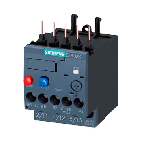 RELE SIEMENS 3RU21161KB0 DE SOBRECARGA 9 A 12.5 A TERMICO PARA PROTECCION DE MOTORES TAMAÑO S00  image number null