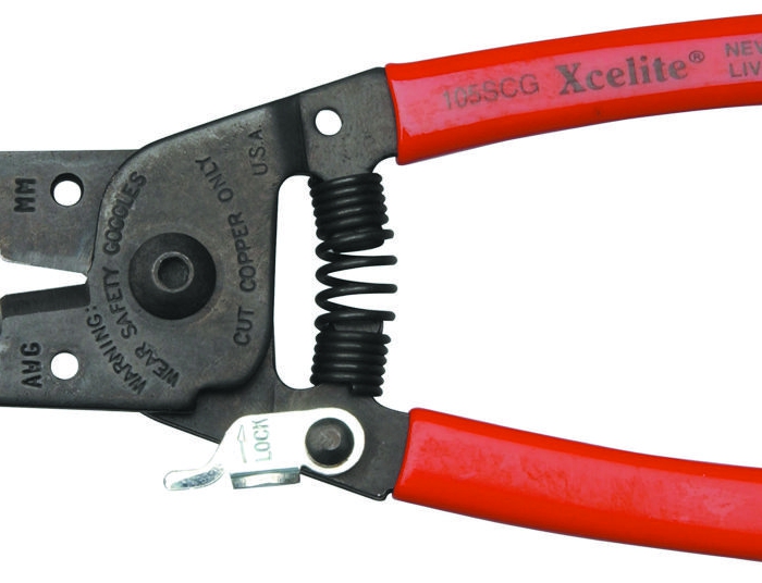PELACABLES XCELITE 105SCGV CCORTADOR RESORTE Y SEGURO 150MM (6IN) TARJETA  image number null