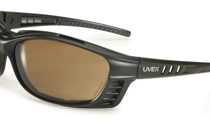 LENTE UVEX LIVEWIRE ARMAZON NEGRO MICA CAFE ANTIEMPANANTE HYDROSHIELD  image number null