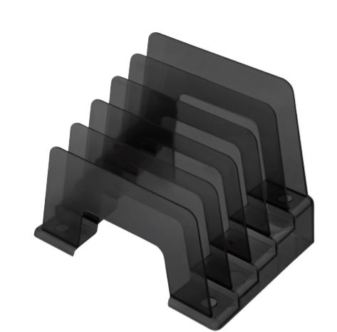 CONJUNTO MAE M864.4 DE 2 ORGANIZADORES VERTICALES DE 5 DIVISIONES COLOR NEGRO  image number null