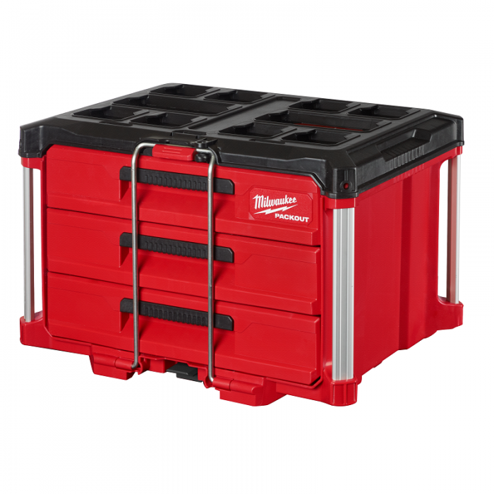 CAJA MILWAUKEE 48228443 DE HERRAMIENTAS DE 3 CAJONES PACKOUT  image number null