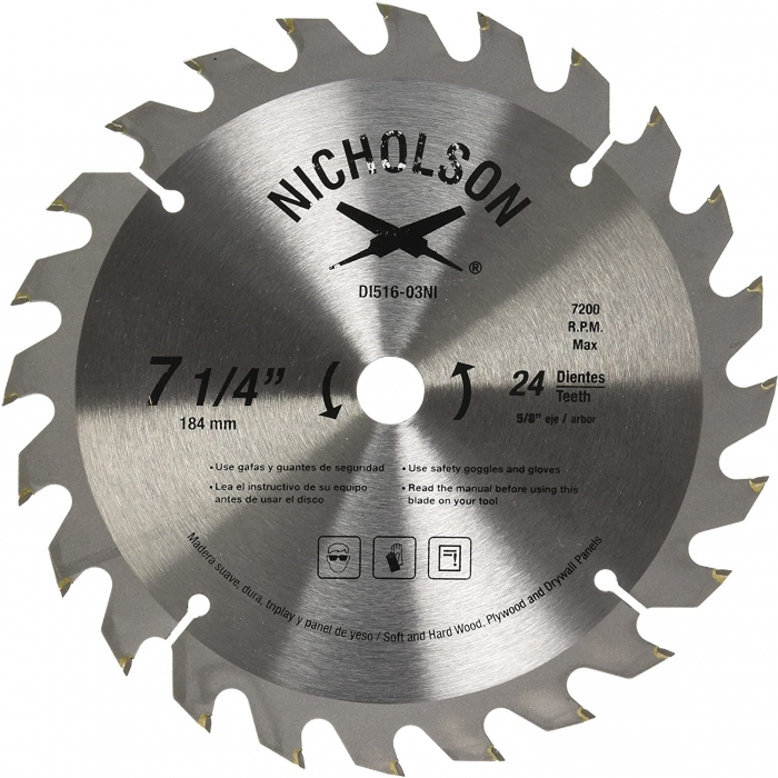 DISCO NICHOLSON DI51603NI SIERRA CARB MADE 7 14 IN 24 DTS 44324  image number null