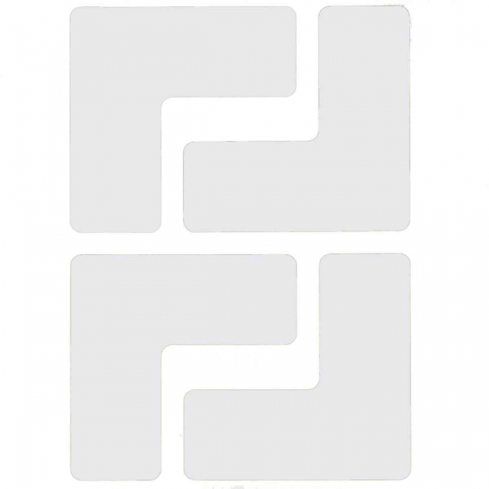 Etiqueta Brady de Marcaje de Esquinas  Ls  2 pulg.  X 5 pulg.  Poliester Blanco  image number null