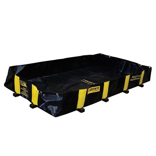 BERMA DE CONTENCION JUSTRITE QUICKBERM RIGIDLOCK DE PVC NEGRO DE 4 FT X 6 FT X 12 IN PDERRAMES  image number null