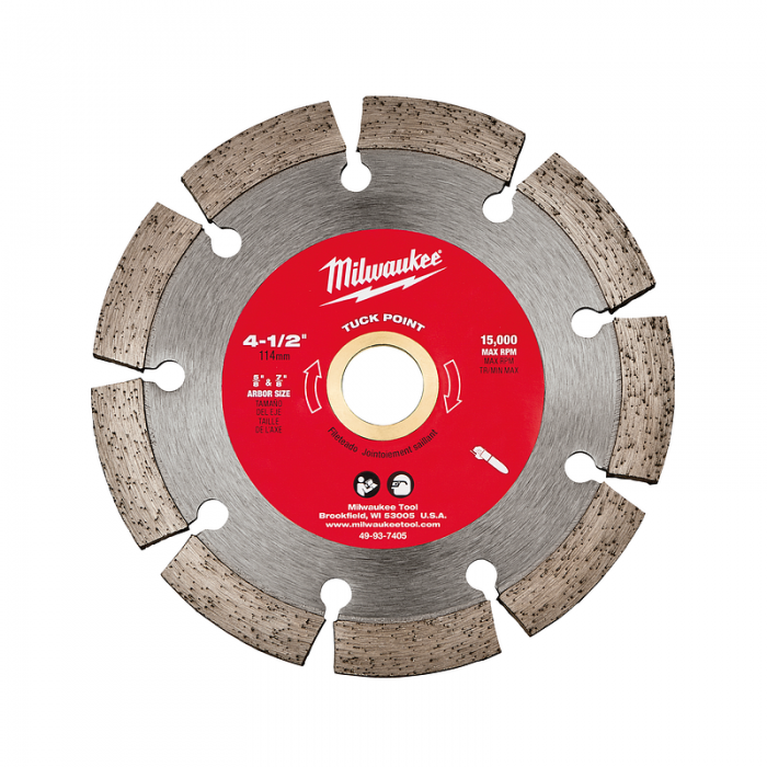 DISCO MILWAUKEE 49937405 SEGMENTADO DE 4 12IN PARA USO EN MORTERO  image number null