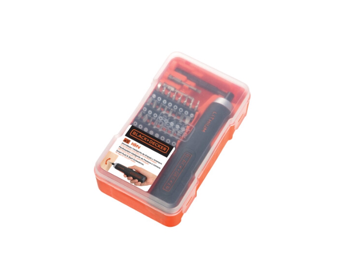 SET ATORNILLADOR 4V BLACK and DECKER BD40K27B3 PUSHYGO 27 ACCESORIOS  image number null