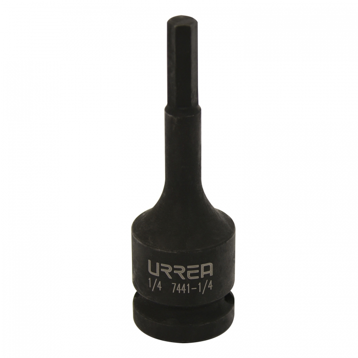 DADO DE IMPACTO URREA 744112 DE ACERO FOSFATIZADO NEGRO CONEXION 12 IN PUNTA HEXAGONAL 12 IN  image number null