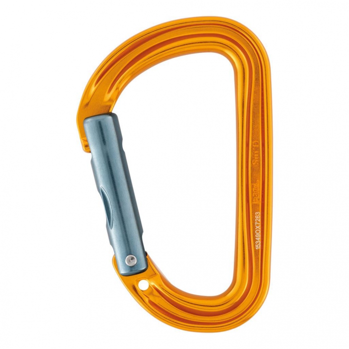 Mosqueton Petzl Smft D de Aluminio Amarillo Asimetrico sin Sistema de Bloqueo  image number null