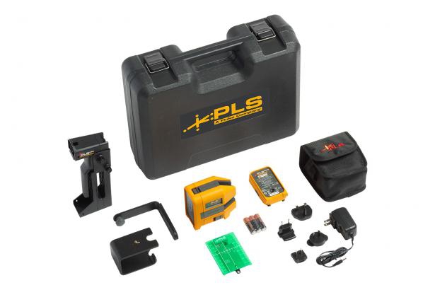 KIT FLUKE PLS 6G KIT RBP NIVELADOR LASER DE 6 INDICADORES VERDES DOS LINEAS EN CRUZ Y 4 PUNTOS CON BATERIA RECARGABLE  image number null