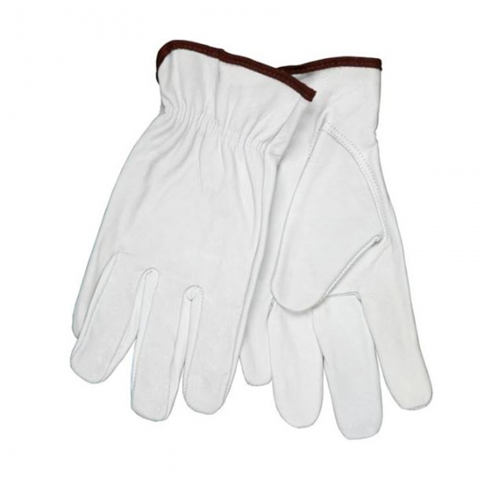 GUANTE MCR DE CONDUCTOR PIEL DE CABRA BLANCO TL  image number null