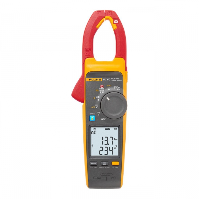 TRMS FLUKE377 FC VOLTAGE WIRELESS CLAMP WIFLEX 1000A ACDC  image number null
