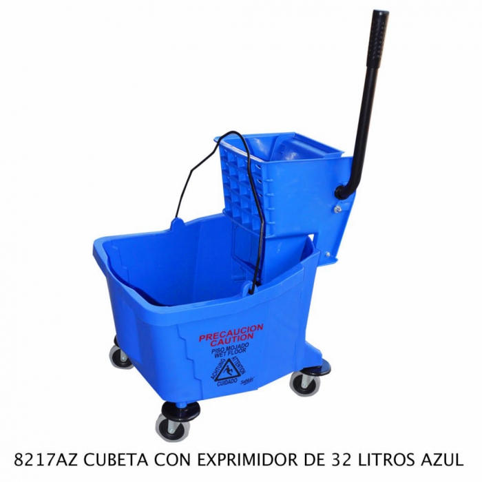 CUBETA SABLON 8217AZ EXPRIMIDOR AZUL 32L AZUL  image number null