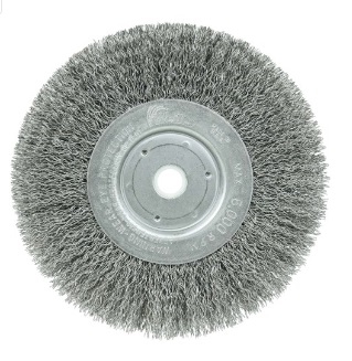 Rueda de Alambre Weiler 01115 de Cara Estrecha de 6 In Moldura Corta Relleno de Acero de 0.0118 In Orificio de Cenador de 58 In12 In  image number null