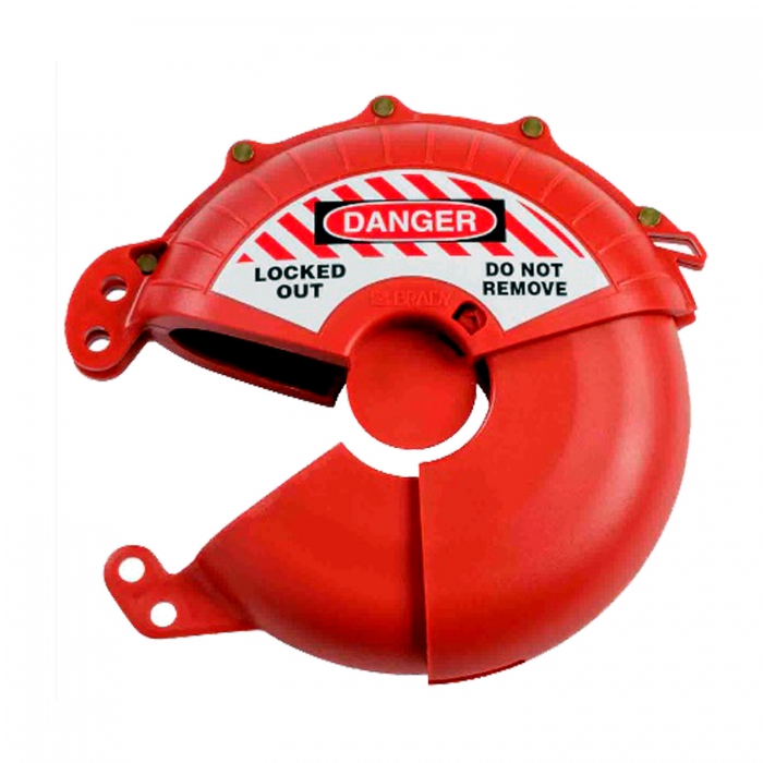 DISPOSITIVO DE BLOQUEO BRADY DE PLASTICO ABS ROJO PVALVULA DE COMPUERTA DE 3 A 7 IN  image number null