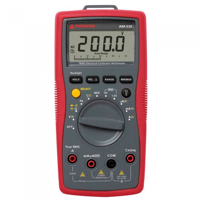 MULTIMETRO INDUSTRIAL AMPROBE AM530 ACDC VOLTAJE HASTA 600 V ACDC  image number null