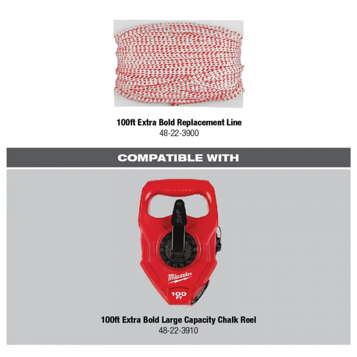 CUERDA MILWAUKEE 48223900 DE RESPUESTO DE LINEA GRUEZA 100FT  FT  image number null