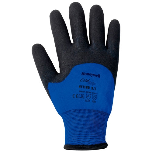 GUANTE NORTH FLEX COLD GRIP DE NYLON CRECUBRIMIENTO 34 DE PVC AZULNEGRO T9  image number null