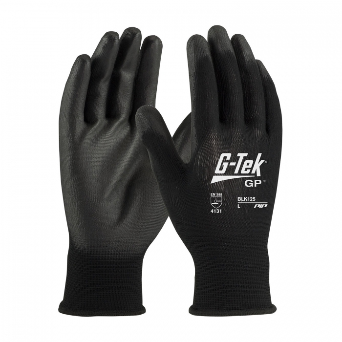Guante Pip de Poliester Negro con Pu TL  image number null