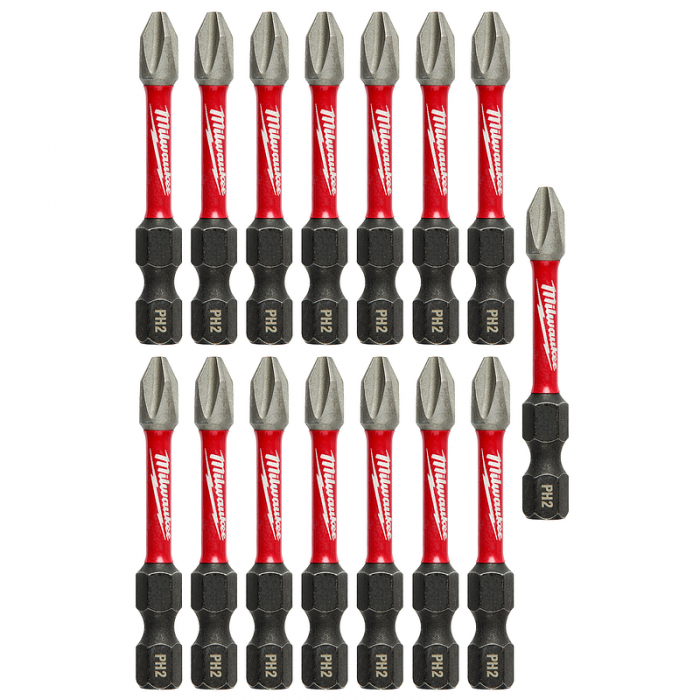 PUNTA MILWAUKEE 48325004 INSERTO 2IN POWER BIT PHILLIPS N2  15PC CONTRATISTA  image number null