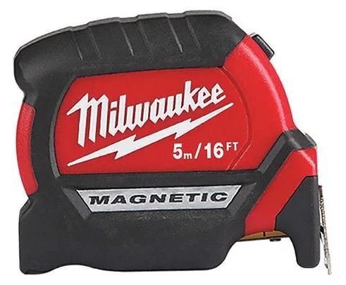 FLEXOMETRO MILWAUKEE 48220716 MAGNETICO 5 M ANCHO 1.6 CM  image number null