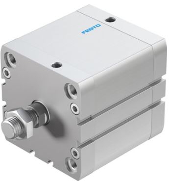 Cilindro Neumatico Compacto Festo Adn8050APA Doble Efecto Dia. 80 Carrera 50mm Amortiguacion Elastica Vastago Cuerda Exterior  image number null