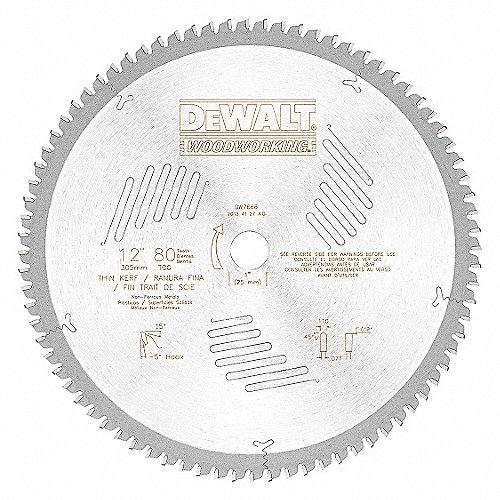 DISCO SIERRA DEWALT DW7666 12X1X80  image number null
