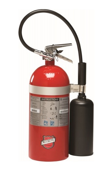 EXTINTOR EXTINFLAM DIOXIDO DE CARBONO (CO2) DE ALUMINIO ROJO CAP 10 LB  image number null