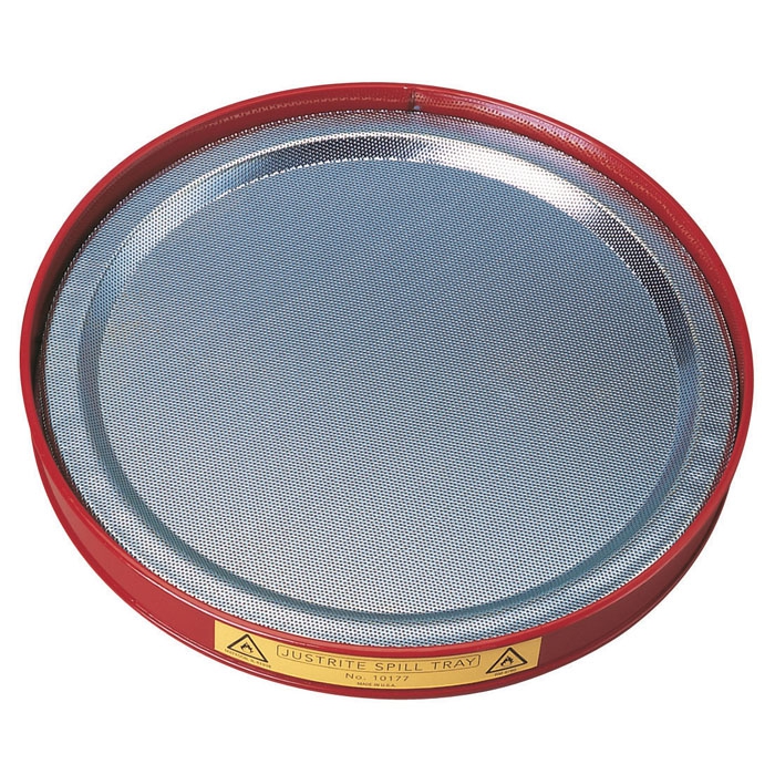 CHAROLA JUSTRITE DE ACERO INOXIDABLE PLATAROJO PRESIDUOS CAPACIDAD DE 19 L  image number null