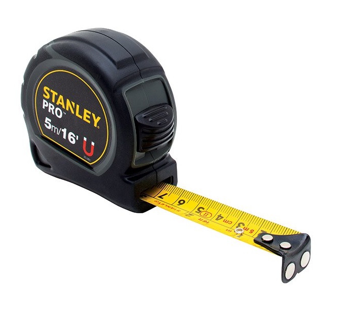 FLEXOMETRO STANLEY PRO CINTA CRECUBRIMIENTO DE NYLON CAJA DE PLASTICO ABS 5 M  image number null