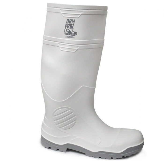 Bota Sanitaria Dry Pro Blanca Suela Gris Antiderrapante sin Casquillo T-9  image number null