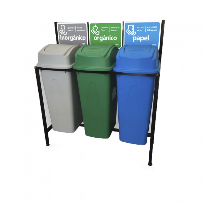 Centro de Separacion de Basura Sablon 7873 con 3 Divisiones  image number null