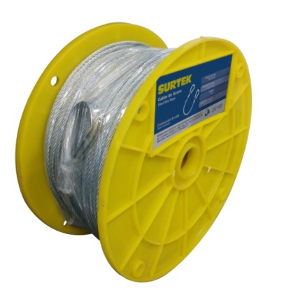 CABLE SURTEK CA113 DE ACERO DE 7 X 7 332 IN X 75 M  image number null