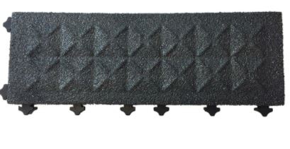 BORDE ERGO AG7-B CERRADO ANTI DERRAPANTE DE PVC NEGRO 18 X 6 X 1 IN  image number null