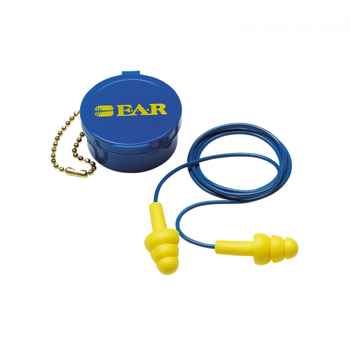 TAPON AUDITIVO 3M 3404002 AEARO ULTRAFIT REUTILIZABLE CCORDON Y ESTUCHE 25NRR DB  image number null