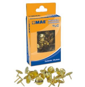 TACHUELAS MAE TLC LATONADAS CAJA CON 100 PZAS  image number null