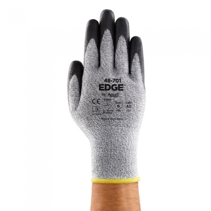 GUANTE ANSELL EDGE DE NYLON/POLIURETANO BLANCO CON NEGR  image number null