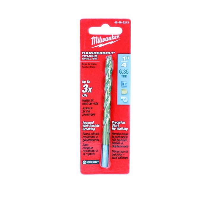 JUEGO MILWAUKEE 4889221 DE BROCAS 4889221 DE TITANIO COBALTADO THUNDERBOLT  image number null