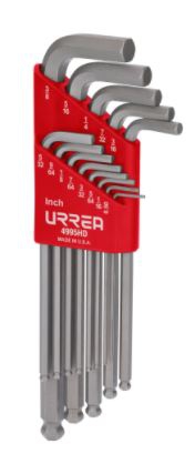 JUEGO DE LLAVES HEXAGONALES URREA 4995HD EN L PUNTA DE BOLA RACK SAE C13 PZAS  image number null