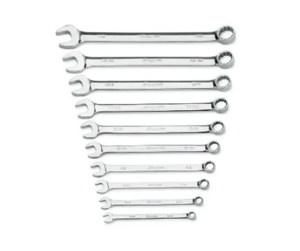 JUEGO DE LLAVES SNAPON OEX710 COMBINADAS ESTANDAR SAE DE 12 PUNTAS (51678 IN) 10 PZAS  image number null
