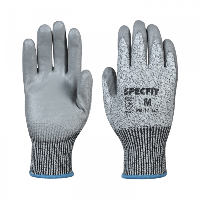 Guante Specfit de PolietilenoFibra de Vidrio CRecubrimiento en Palma de Pu Gris Cal 13 TL  image number null